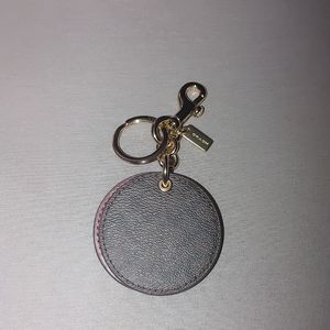 Coach Mirror Bag Charm In Signature Canvas
